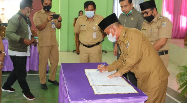 Bupati Pelalawan Buka Musrenbang RKPD Tingkat Kecamatan Bandar Petalangan Tahun 2021