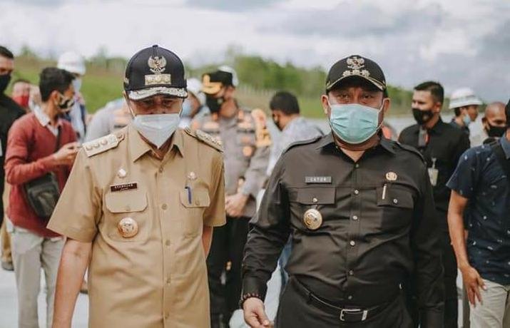 Bupati Kampar Dampingi Gubernur Riau Tinjau Tol Ruas Pekanbaru-Bangkinang