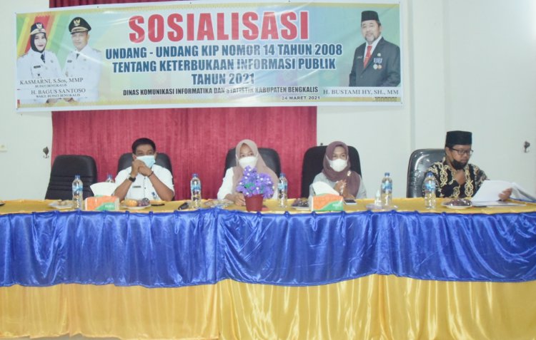 Diskominfotik Sosialisasi Undang-undang Tentang KIP di Kecamatan Pinggir