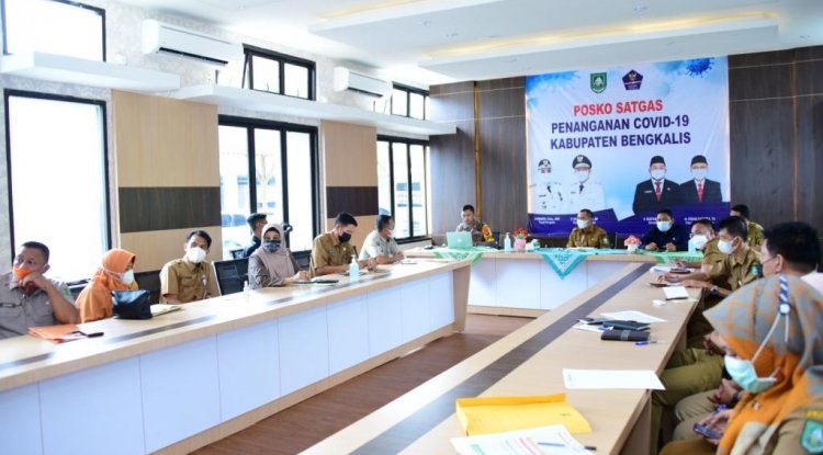 Wabup Bengkalis Minta Konsentrasi Tim Prokes Covid-19 Pada Tiga Daerah Grafik Tertinggi