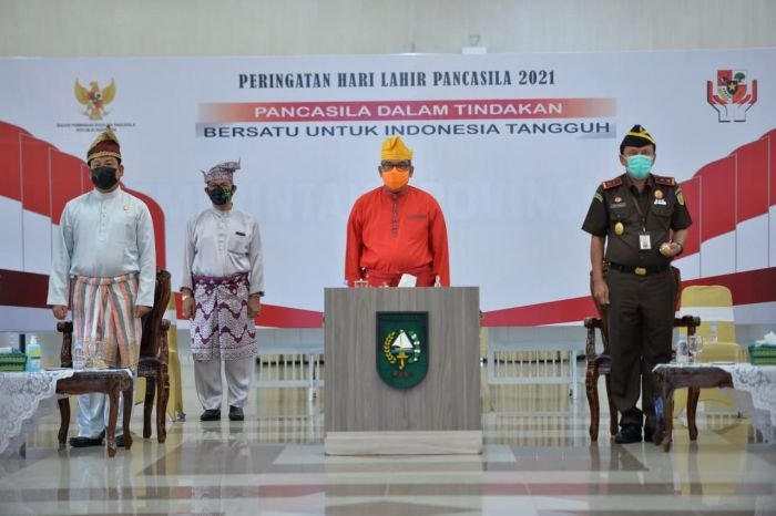 Wagubri Ikuti Upacara Peringatan Hari Lahir Pancasila Tahun 2021 Secara Virtual