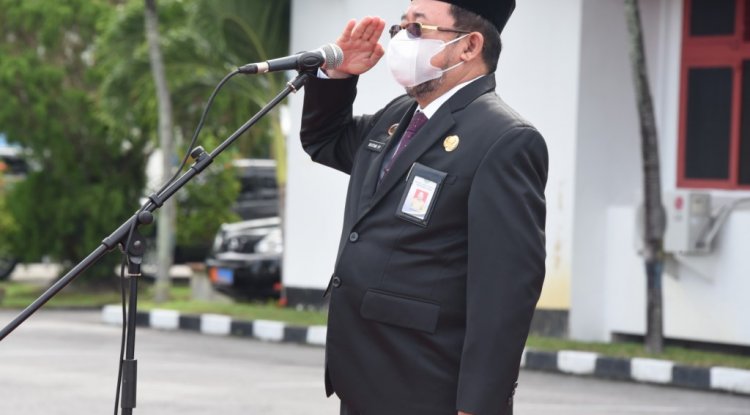 Sekretaris Daerah Bengkalis Bpk. Bustami HY menjadi Inspektur Upacara Peringatan Hari Kesaktian Pancasila