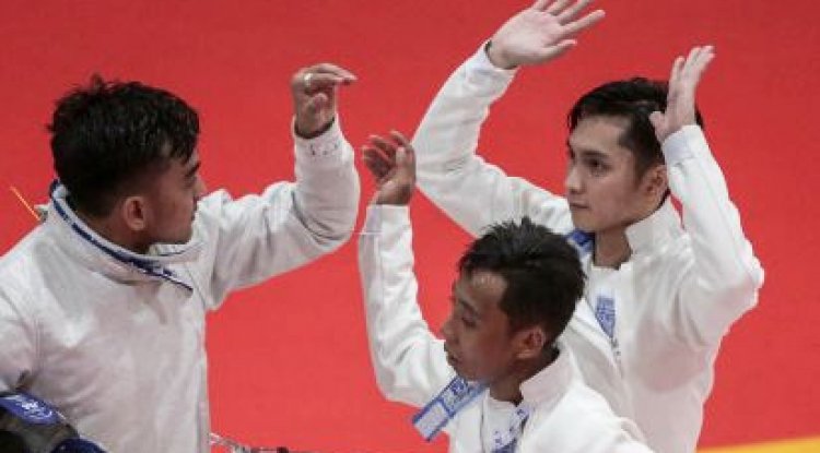  Riau Juara Umum Cabor Anggar PON XX Papua Dengan Meraih 5 Medali Emas