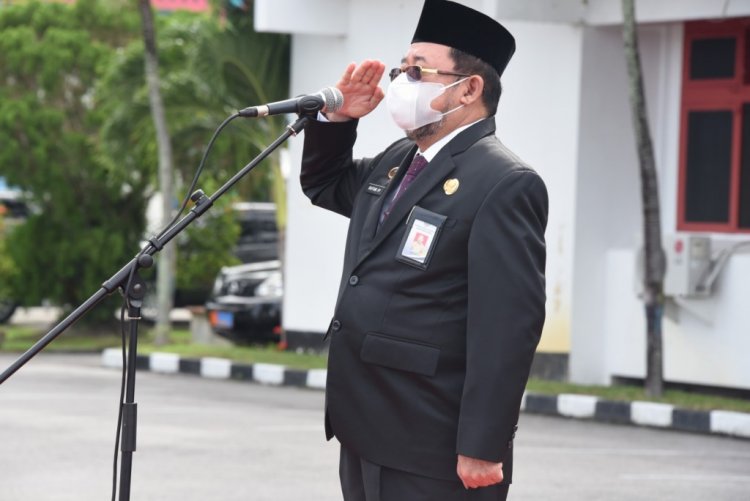 Sekretaris Daerah Bengkalis Bpk. Bustami HY menjadi Inspektur Upacara Peringatan Hari Kesaktian Pancasila