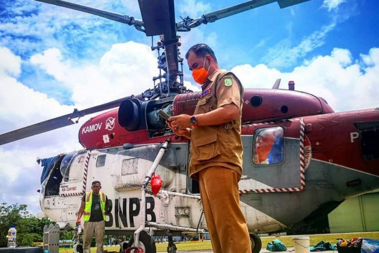 Kebakaran Lahan di Teratak Buluh, Helikopter Water Bombing Berhasil Memadamkan