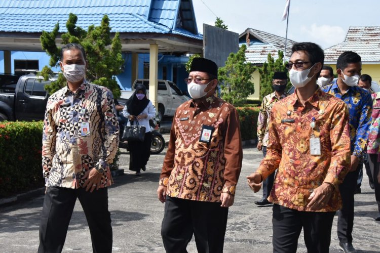 Bupati Bengkalis Meninjau Pelaksanaan SKD CPNS Kabupaten Bengkalis