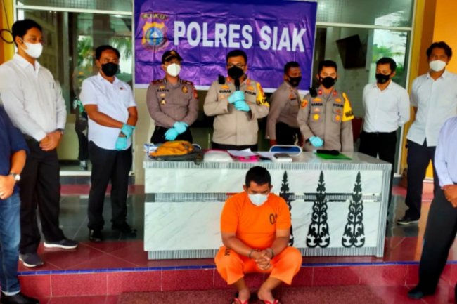 Polres Tualang Siak Sita 1,1 Kg Sabu