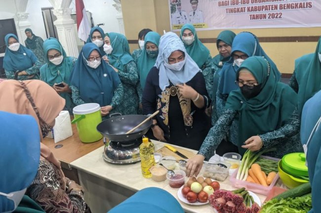 Tingkatkan Pendapatan Keluarga, Misnarni Syamsuar Berikan Pelatihan Kepada PKK Bengkalis