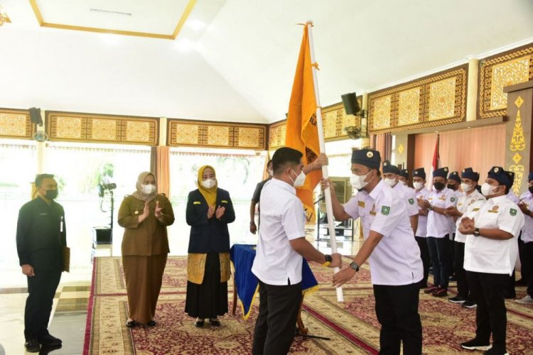 Pelantikan Pengurus Karang Taruna Bengkalis,Ini Pesan Ketua Karang Taruna Riau