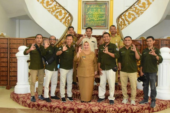 Perkuat Silaturahmi, Ceria TV Silaturahmi Dengan Bupati Bengkalis