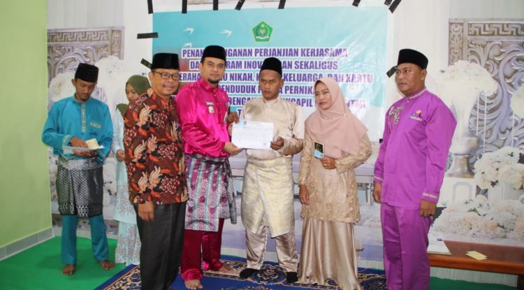 Nikah di Bantan, Bisa Langsung dapat KTP dan KK Status Kawin