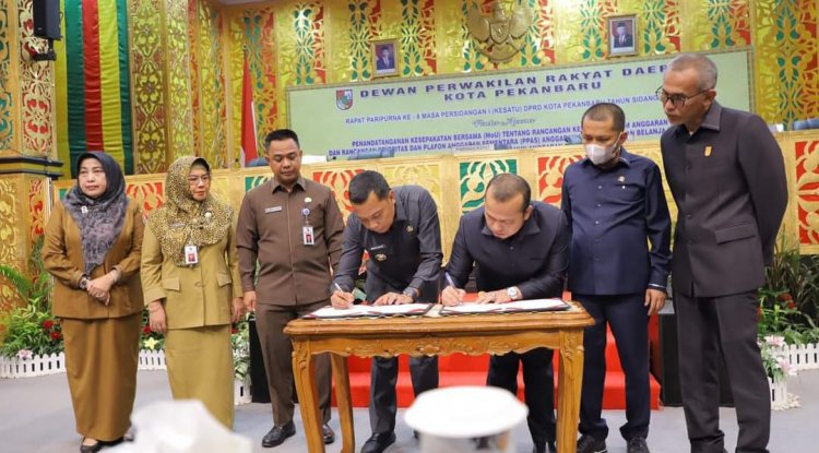 DPRD Pekanbaru Gelar Paripurna MoU KUA-PPAS R-APBD 2023