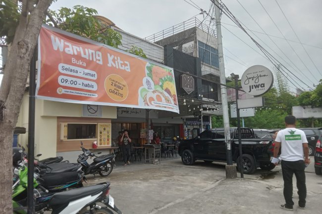 Makanan vegetarian cuma Rp. 2.000 di warung kita