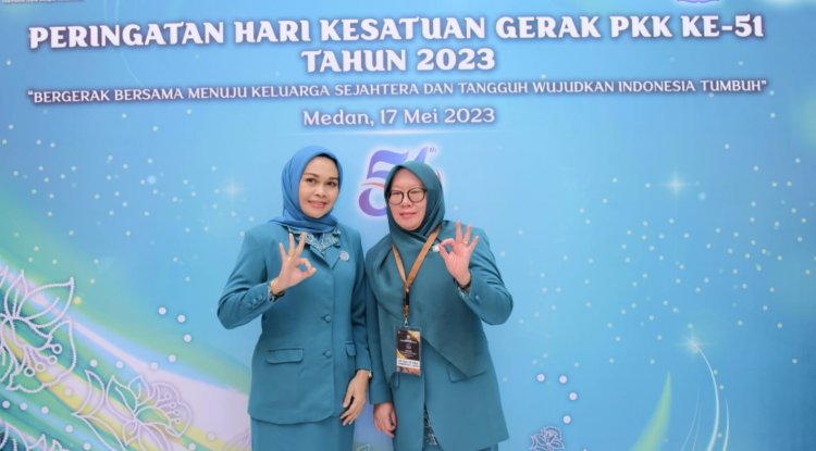 Ketua TP PKK Kabupaten Bengkalis, Ikuti HKG ke-51 Tingkat Nasional