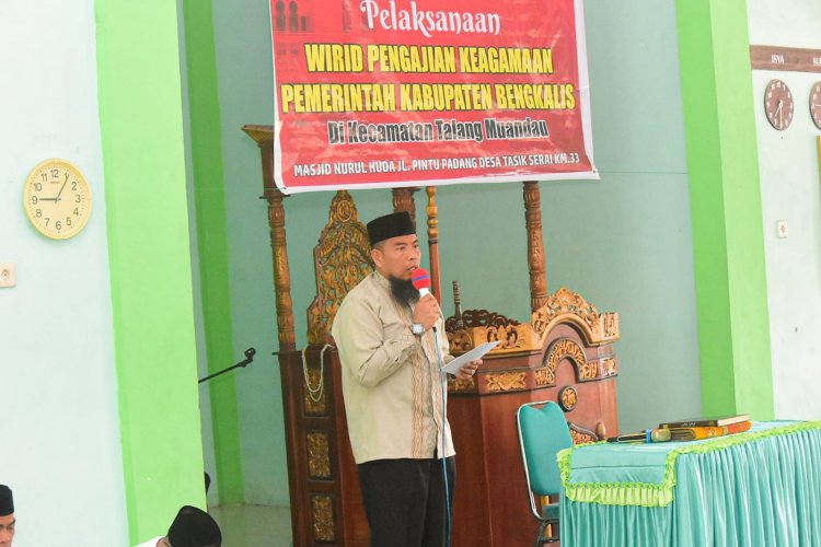 Perdana, Wirid Pengajian Pemkab Bengkalis di Laksanakan Talang Muandau