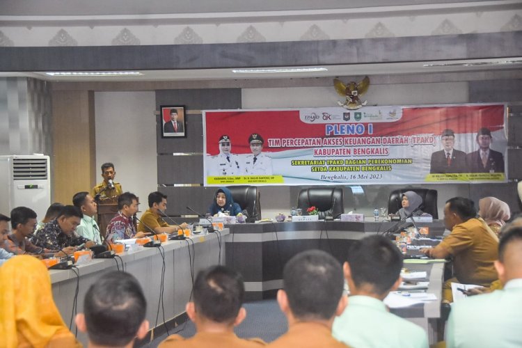 Percepat Akses Keuangan, TPAKD Bengkalis Gelar Pleno I