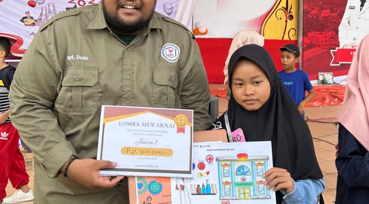 Peringati Hari Apoteker Sedunia, 100 Anak Ikut Lomba Mewarnai