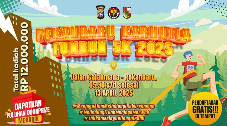 Ayo Ikuti Pekanbaru Karhutla Fun Run 5K, Dapatkan Hadiah dan Doorprize Menarik!