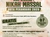 Pemko Pekanbaru Adakan Nikah Masal Gratis dan Telah Ada Pendaftar 43 Calon Pasturi