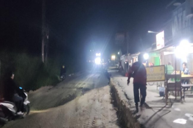 Jelang Idul Fitri, Pemkab Kampar Gesa Perbaikan Jalan Suka Karya Desa Tarai Bangun