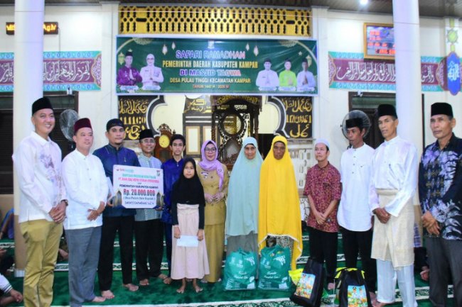 SR di Masjid Taqwa, Wakil Bupati Kampar Sampaikan Program Pemerintah Kabupaten Kampar
