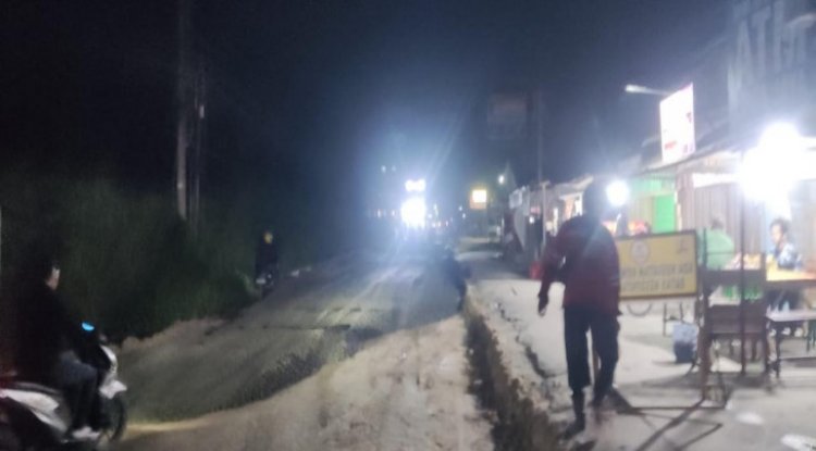 Jelang Idul Fitri, Pemkab Kampar Gesa Perbaikan Jalan Suka Karya Desa Tarai Bangun