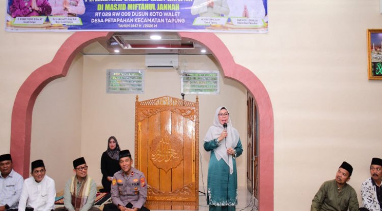 Wabup Kampar Pimpin Safari Ramadhan Terakhir Pemkab Kampar di Desa Petapahan