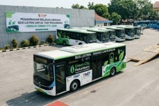Dalam Pengiriman, Pemko Pekanbaru Tambah Belasan Bus Listrik untuk TMP