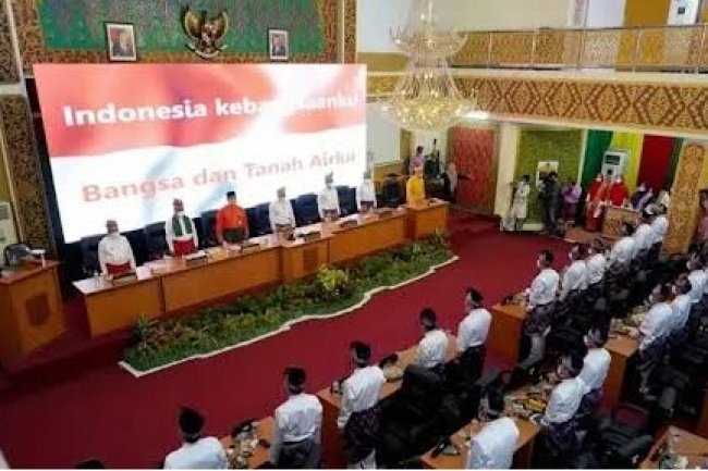 Paripurna HUT Kabupaten Pelalawan Ke 27,  DPRD Ajak Lanjutkan Pembangunan Dengan Tema "Mo La Awak Bangun Pelalawan"
